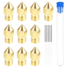10pcs 3D Printer Nozzle Brass 0.3mm Extruder Print Head for 1.75mm M6 Printer
