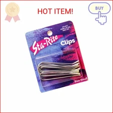 Sta-Rite Hot Roller Clips – Small Size Hair Clips for Electric Rollers & Curlers