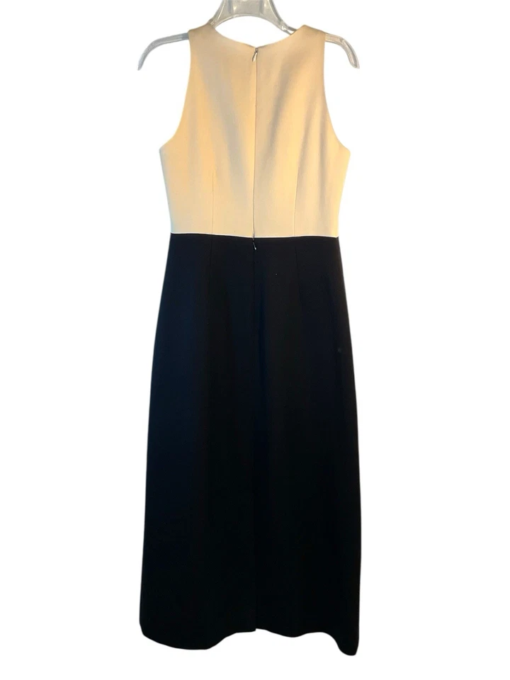 ISAAC MIZRAHI LADIES DRESS 10 cream black vtg museum Runway couture 80s Rare - Image 3 of 4