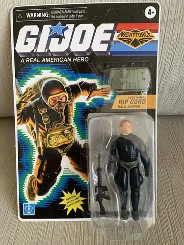 2023 Hasbro G.I.Joe Retro Haslab SkyStriker Nightforce Rip Cord New