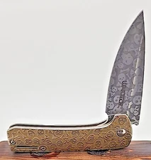 WARTECH GOLD SKULLS 7" POCKETKNIFE B7