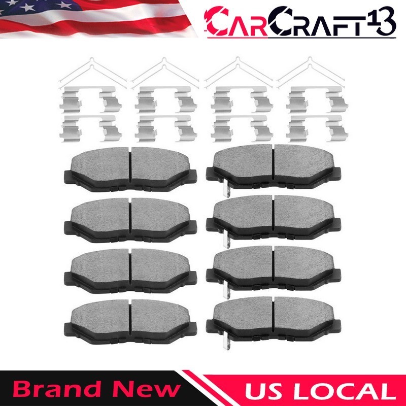 Front and Rear Ceramic Brake Pads for 2003 2004 2005-2008 Honda Pilot TX A13