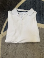 Long Sleeve White Polo Size 14/16 Uniform Approved