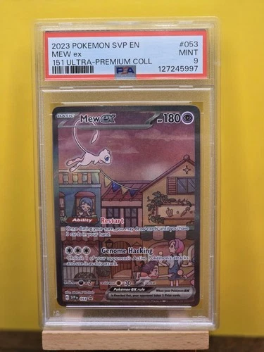3917 Mew ex 2023 Pokemon SV Black Star Promos SVP EN #053 Ultra Premium PSA 9