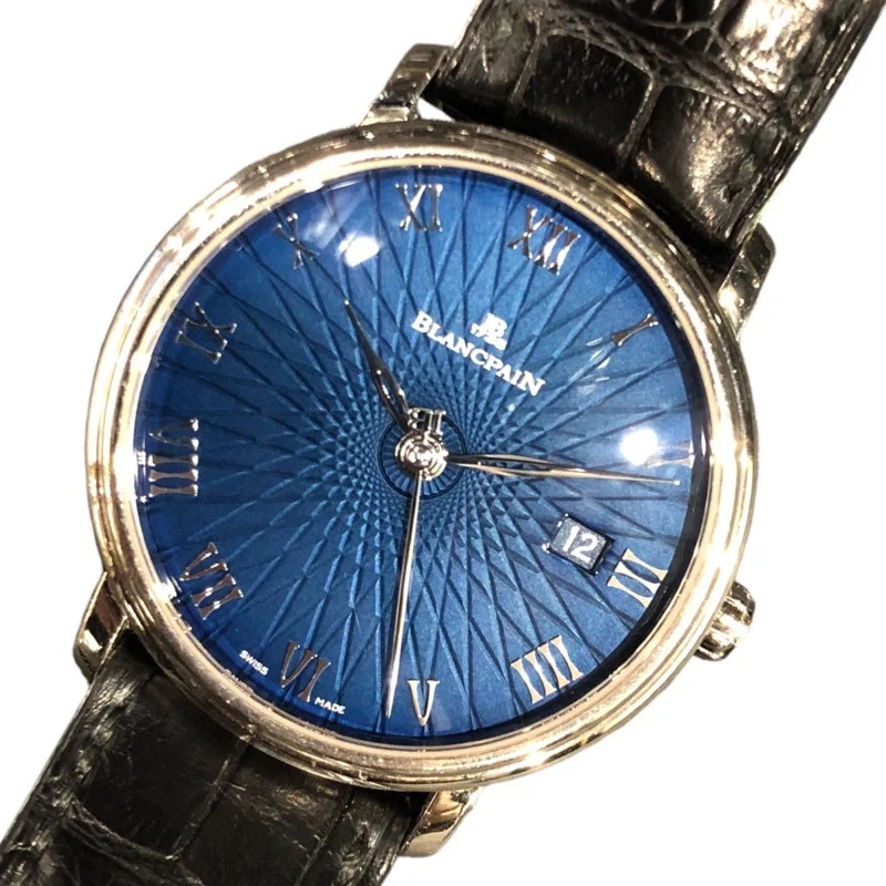 Blancpain — BLANCPAIN 6223C-1529-55A 38mm WG Blue Dial Automatic Watch 2022 #OKW1369