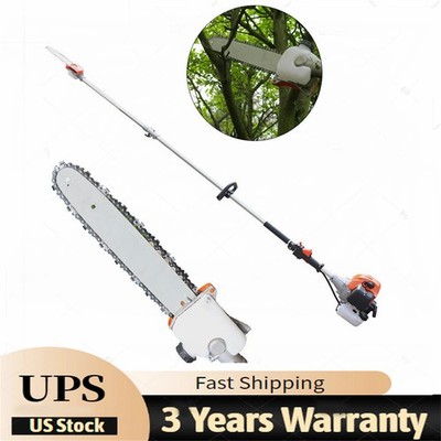52CC 2 Stroke Chainsaw Pole Saw Pruner Pruning Saw Gas Powered Tree Trimmer NEW~