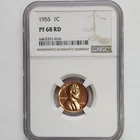 1955 Proof Lincoln Penny NGC PF68 RD