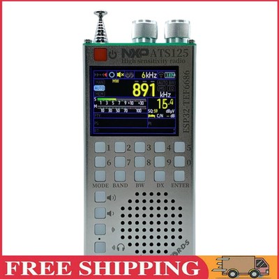 ATS125 RDS Data Display Radio TEF6686 Chip 2.4 Inch Touch Screen for Home Office