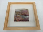 LINDA WELLS Hand-Felted Creative Embroidery Art Framed Textile Landscape - L770*