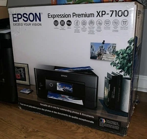 NEW Epson Expression Premium XP-7100 Wireless Color Photo Printer - Black