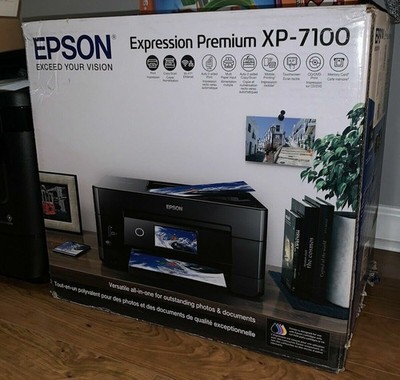NEW Epson Expression Premium XP-7100 Wireless Color Photo Printer - Black