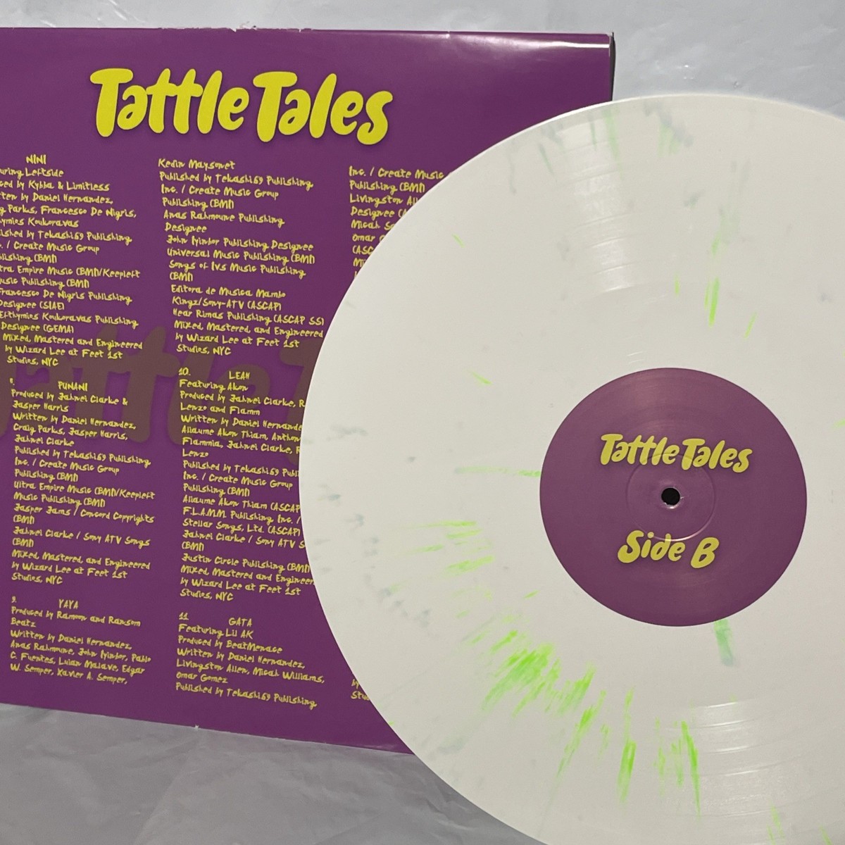 Tekashi 6ix9ine - TattleTales Album Vinyl 12” White With Green