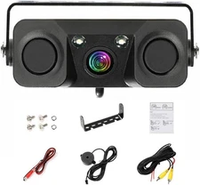 Polarlander 3 in 1 Rear View Camera Waterproof Video Parking Sensor Car... 