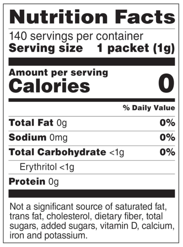 Amazon Brand - , Zero Calorie Stevia Sweetener Powder, 140 Packet, 4.93 Ounce (P - Picture 6 of 12