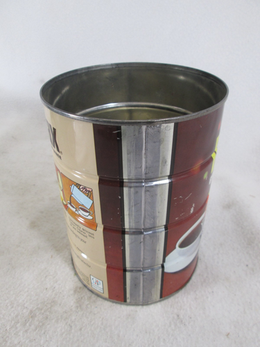 Vintage 1970's General Foods Max-Pax Ground Coffee Filter Rings empty metal can - Picture 5 of 6