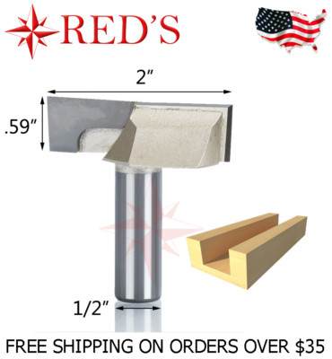 Tideway Carbide Pro LC01063208 2'' Dia Bottom Cleaning 1/2'' shank router bit