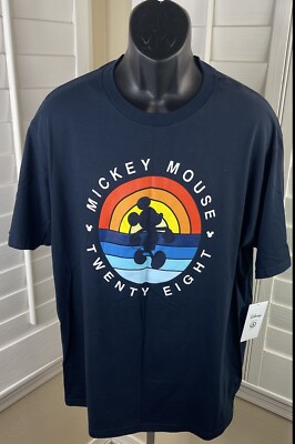 Neff x Disney Mickey Mouse  Retro/Classic  SS Blue Shirt - Men s Size XL - NWT