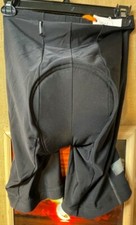 Pearl iZumi unisex black cycling shorts padded USA made size L