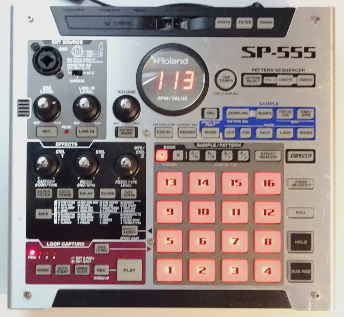 Roland sp-555 サンプラー