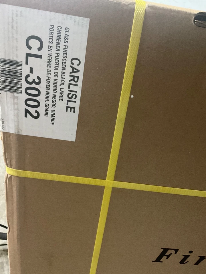 GRAN OFERTA 👍Puerta de cristal para chimenea Carlisle, mediana (CL-3002), negra Foto 4 de 4