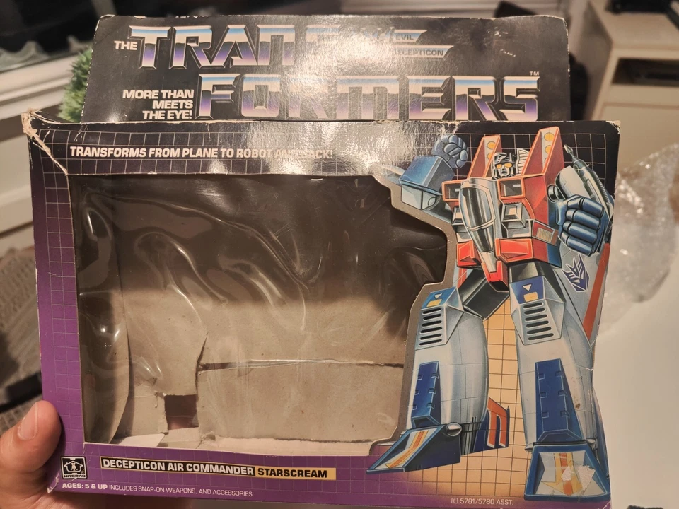 Transformers G1 Starscream 1984 Hasbro Con Accesorios Caja Y Manual - Imagen 4 de 4