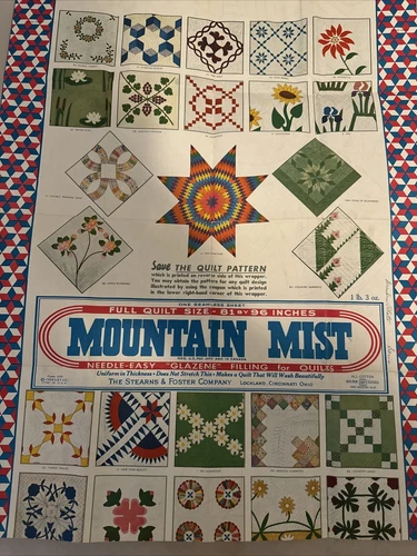 Vintage MOUNTAIN MIST Dresden Plate QUILT PATTERN  Template No. 75 Full 1954 S&F