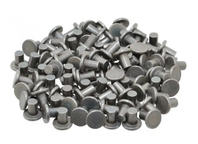 50 LOT 1/4″ x 3/8" Flat Head Aluminum Solid Rivet