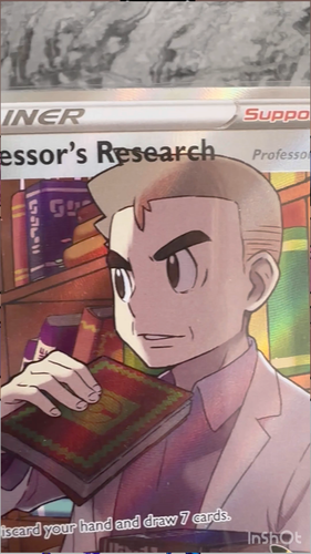 TARJETA POKEMON TCG Professor's Research arte completo 24/25 celebración 2021 ultra rara - Vídeo 1 de 1