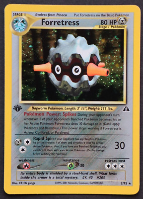 Forretress 1. Edition Neo Discovery English Pokemon First Entdeckung Forstellka
