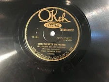 THE FERERA TRIO - SWEETHEARTS ON PARADE / CAROLINA MOON on OKEH 41191 - 1921