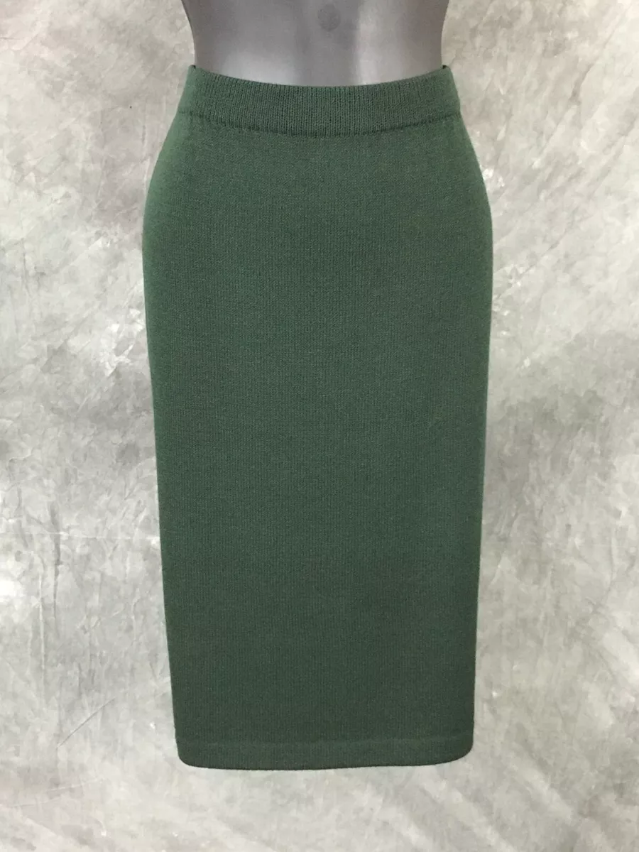 Knit green skirt cheap