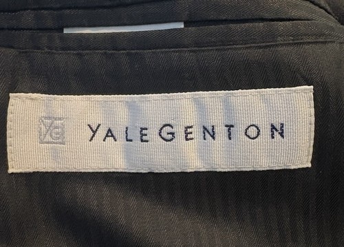 Yale Genton Navy Blau Blazer Anzug Mantel Jacke Herren Größe 42 L (BR) - Bild 3 von 5