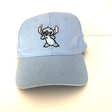 Disney Lilo and Stitch Hat - Cute And Fluffy - Light Blue Cap  adjustable