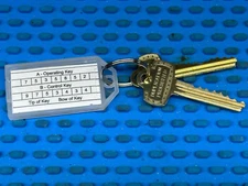 SFIC A2 System 7 Pin Setup Keys With Pinning Chart and Key Code