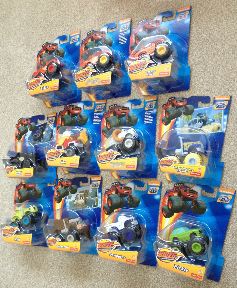 Blaze and the Monster Machines Die Cast UK Seller * TRIPLE PACK IN BACK STOCK * - Image 3 of 3