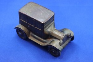 Vintage 1926 Ford Model T Rolling Car Coin Bank Metal 1974 MFG Antique Die Cast