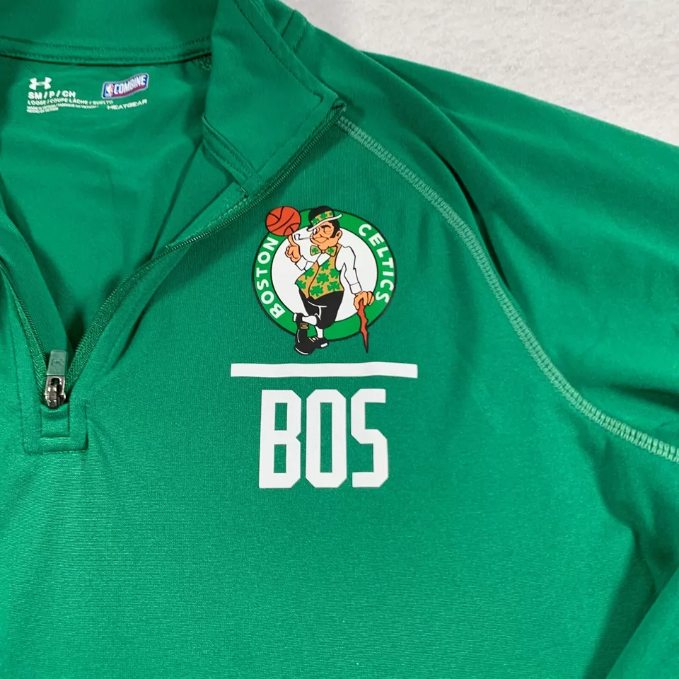 Boston Celtics Sweater Mens Small Green Team Issued NBA Under Armour - Image 4 of 4