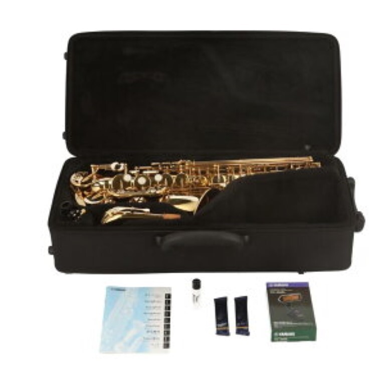 YAMAHA YAS-380 Alto Saxophone Gold w/ Case Mouthpiece Tuner