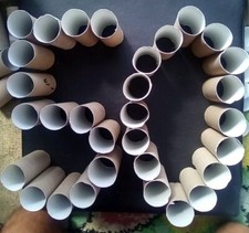 Clean Empty Toilet Rolls 50 CARDBOARD TUBES Arts Gardening Craft Hobby supplies