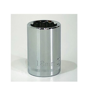 NEW Craftsman 18mm 1/2'' Drive Metric 12 Point Socket - 44267