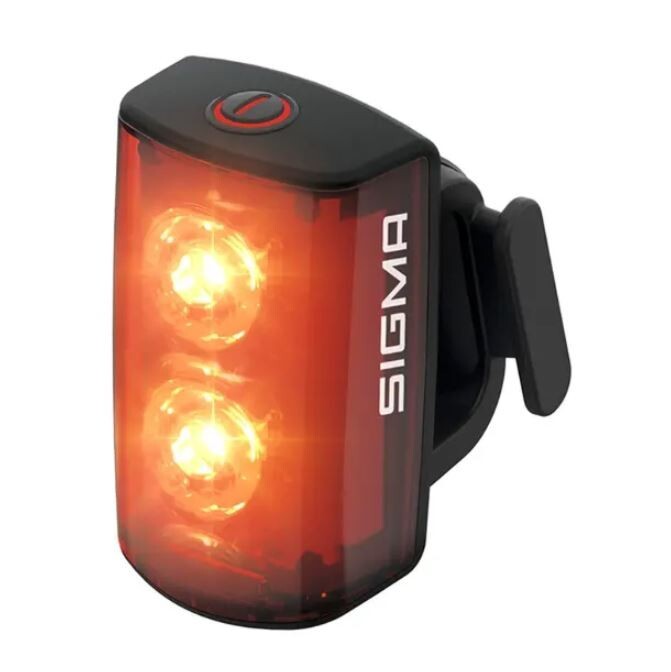 Éclairage de sécurité SIGMA BUSTER RL80 arrière rechargeable pour éviter les dangers