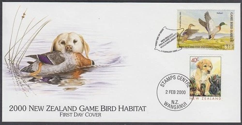 NEW ZEALAND 2000 FISH & GAME HUNTING REVENUE FDC $10 M/S (ID:015/DHC02)