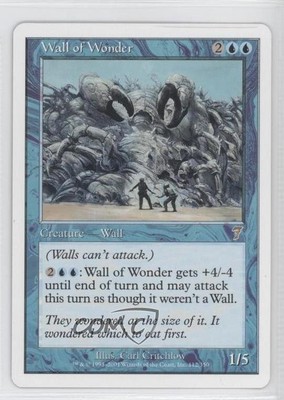 2001 Magic: The Gathering - Core Set: 7th Edition Wall of Wonder #112 0n8