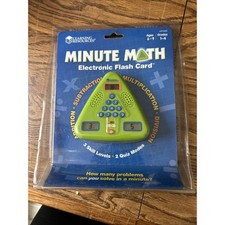 Learning Resources Minute Math Electronic Flash Card Ages 7-10 Grades 1-4 New