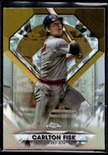 2022 Topps Chrome Update Diamond Greats Die-Cuts Carlton Fisk Boston Red Sox