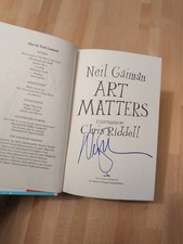 Product Image: Signed NEIL GAIMAN ~ Art Matters Because Your Imagination Can Change the World
