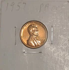 1957 Lincoln Wheat Cent Penny Coin Gem Proof