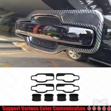 For Ford Ranger 2023-2024 ABS Carbon Fiber Exterior Side Door Bowl Cover Trim
