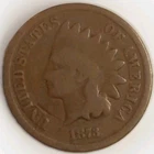 1873 Indian Head Brown Bronze Penny Open 3 Good/Very Good Problem Free