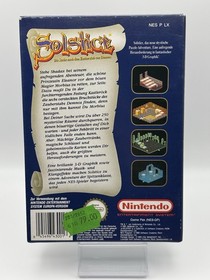 Nintendo NES | Gioco Solstice | IMBALLO ORIGINALE | PAL-B |